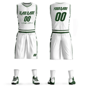 Uniformes de basket-ball haute performance pour hommes personnalisés OEM Ensembles confortables et durables à impression par sublimation en 100% polyester évacuant l'humidité - Product Image 1