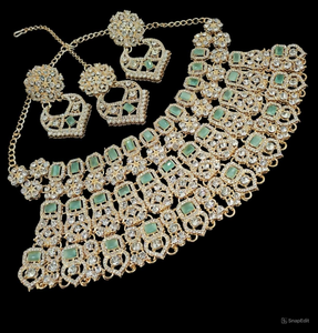 Indian Traditional Kundan Silver Plated Jewellery <b>Set</b> and Copper Necklace <b>Set</b> for <b>Women</b> & Girl Indian Accessories Jewlery <b>Women</b> - Product Image 1