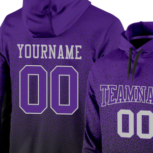 Sudadera con Capucha Personalizada por Sublimación, con Nombre y Número, Diseño Degradado Negro, para Hombre y Mujer, Impermeable, para Invierno - Product Image 5