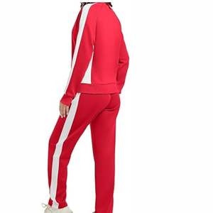Ensemble de survêtement sportif pour femme de qualité supérieure, à capuche, uni, coupe ajustée, tissu respirant, tenue de jogging, vêtements décontractés de fitness - Product Image 2