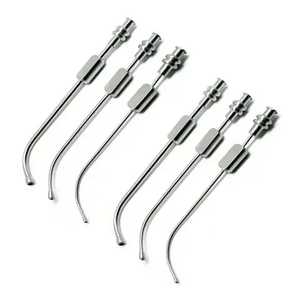 เครื่องมือสำหรับผ่าตัดเสริมจมูกท่อดูดจมูกสเตนเลสสตีล18ซม. ใช้สำหรับผ่าตัดเสริมจมูก - Product Image 1