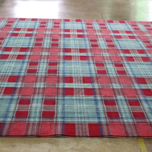 Alfombra de tartán escocés, alfombra a cuadros con mechones a mano, corte de bucle, personalizar la decoración del hogar, alfombra para suelo de ático - Product Image 3