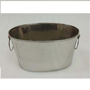 Enfriador de Vino de Doble Pared con Acabado Pulido Espejo Martillado de Lujo Moderno con Asas de Cuerno Natural para Hogar, Hotel, Restaurante y Eventos. - Product Image 3