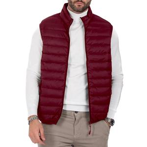 Conception de logo personnalisée populaire, veste sans manches respirante et légère pour homme, veste matelassée en duvet de canard pour homme, veste matelassée d'hiver - Product Image 1