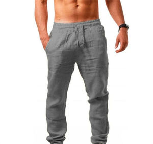 Pantalon de survêtement sportif élégant à séchage rapide pour hommes Joggers confortables avec ceinture élastique douce Pantalon décontracté en toile - Product Image 1