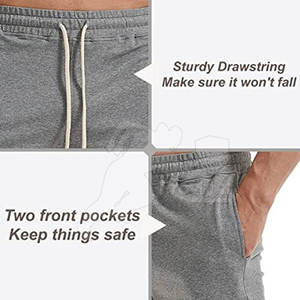 Pantalones cortos de gimnasio para hombre hechos de algodón de último diseño para tamaño adulto Fabricación de Pakistán pantalones cortos de gimnasio para hombre - Product Image 4