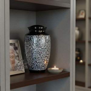 Urnas de Cremación de Madera con Incrustaciones de Nácar Hechas a Mano para Cenizas Humanas, Urnas de Nácar para Cenizas Humanas, Precio al por Mayor desde Vietnam - Product Image 4