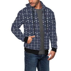 Meilleur prix Sweats à capuche à fermeture éclair pour hommes pour tenue décontractée basse quantité minimale de commande bonne qualité Sweats à capuche pour hommes sublimés à manches longues - Product Image 3