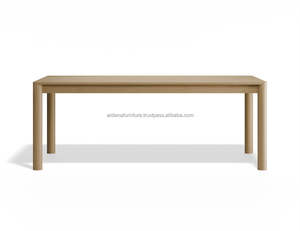 Mesa de Comedor Moderna de Madera Maciza, Marca ARDENA, Forma Rectangular, Elaborada por Expertos en Indonesia Jawa Tengah, Combina Elegancia Atemporal - Product Image 4