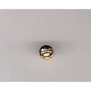 Perles plaquées or 18 carats de 3 mm, composants de bijoux pour la fabrication d'accessoires de luxe, matériau plaqué or, emballées en sachet - Product Image 1