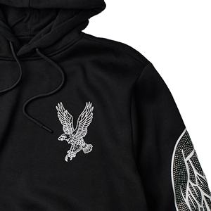 Sudadera con Capucha para Hombre, 100% Algodón, Diseño con Pedrería en Toda la Prenda, Sudadera con Capucha de Algodón con Diseño de Pedrería - Product Image 5