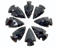 Vente en gros de pointes de flèches en obsidienne noire de guérison indienne de meilleure qualité en pierre naturelle 1-1.5 pouces pointes de flèches en vrac à vendre