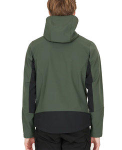 Veste d'extérieur personnalisée Softshell imperméable et respirante à col montant veste de sport d'automne pour hommes High Street écologique - Product Image 5