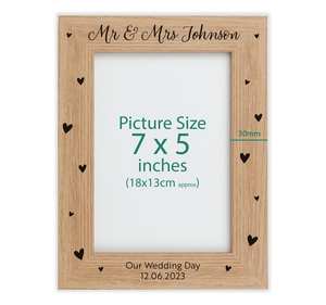 Marco de fotos de madera natural clásico con acabado pulido suave | Marco de exhibición de madera elegante para mejorar las fotografías en - Product Image 3