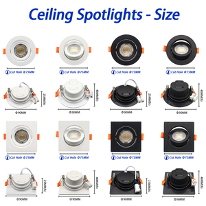 <span class=keywords><strong>Led</strong></span> <span class=keywords><strong>Downlight</strong></span> 6W-24W AC100-240V 120 độ 90lm/W 3cct Trần lõm Spotlight IP20 cho nhà và văn phòng chiếu sáng - Product Image 3