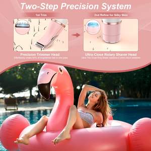 Rasoir Électrique Rotatif 4-en-1 pour Femme IPX7 – Épilateur Visage, Jambes et Maillot – Tondeuse de Remplacement pour la Zone du Maillot - Product Image 5