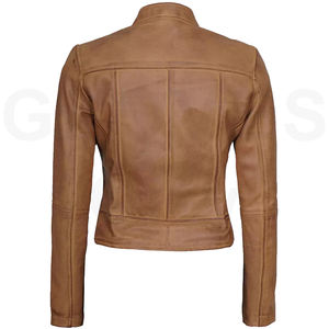 2025 <b>Women's</b> Fashionable City Style Genuine Leather <b>Gloves</b> and Jackets Custom Logo Color Latest Design Hot Sale - Product Image 5