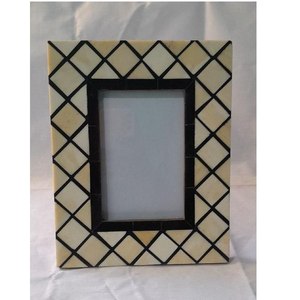 Cadre photo en résine personnalisable, fait main, écologique, décoration de table unique pour mariage, luxe indien, logo personnalisé - Product Image 3