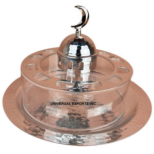 Plateau à chocolat en métal doré avec couvercle en acrylique Plateau à chocolat décoratif de haute qualité Plateau à chocolat fantaisie vendu à chaud - Product Image 3