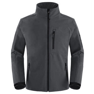 High Quality Custom Your Design Hooded Casual Canvas Solid Plain Dyed Outdoor Softshell <b>Waterproof</b> <b>Jacket</b> Men - Product Image 2