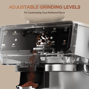 <span class=keywords><strong>เครื่อง</strong></span>ชง<span class=keywords><strong>กาแฟ</strong></span>เอสเพรสโซแบบใหม่ 20 บาร์ พร้อมเครื่องบด<span class=keywords><strong>กาแฟ</strong></span>ไฟฟ้า โครงสร้างสแตนเลส ระบบชงแบบพอร์ทาฟิลเตอร์ มาตรฐาน EU สำหรับรถ<span class=keywords><strong>บ้าน</strong></span> ครัวเรือน และโรงแรม - Product Image 4