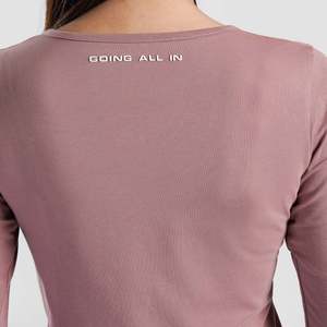 Dusty Pink Rush Fit <b>Top</b> for Fitness Apparel - Product Image 6
