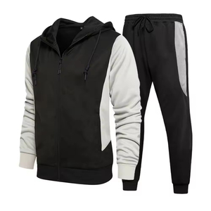 Chándal de hombre de algodón pesado de alta calidad para correr, ropa de calle, Sudadera con capucha cuadrada, pantalones de chándal, chándal de 2 piezas transpirable - Product Image 4