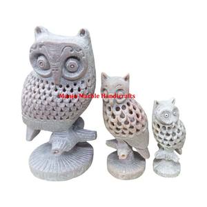 Empresa de fabricación india de nivel superior en escultura de animal tallada en esteatita con calidad natural para la decoración del hogar y del hotel - Product Image 3