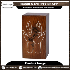 Custom Engraved Indian Rosewood Cremation <b>Urn</b> Honoring a Life with Unique Elegance home decor and home decoration - Product Image 6