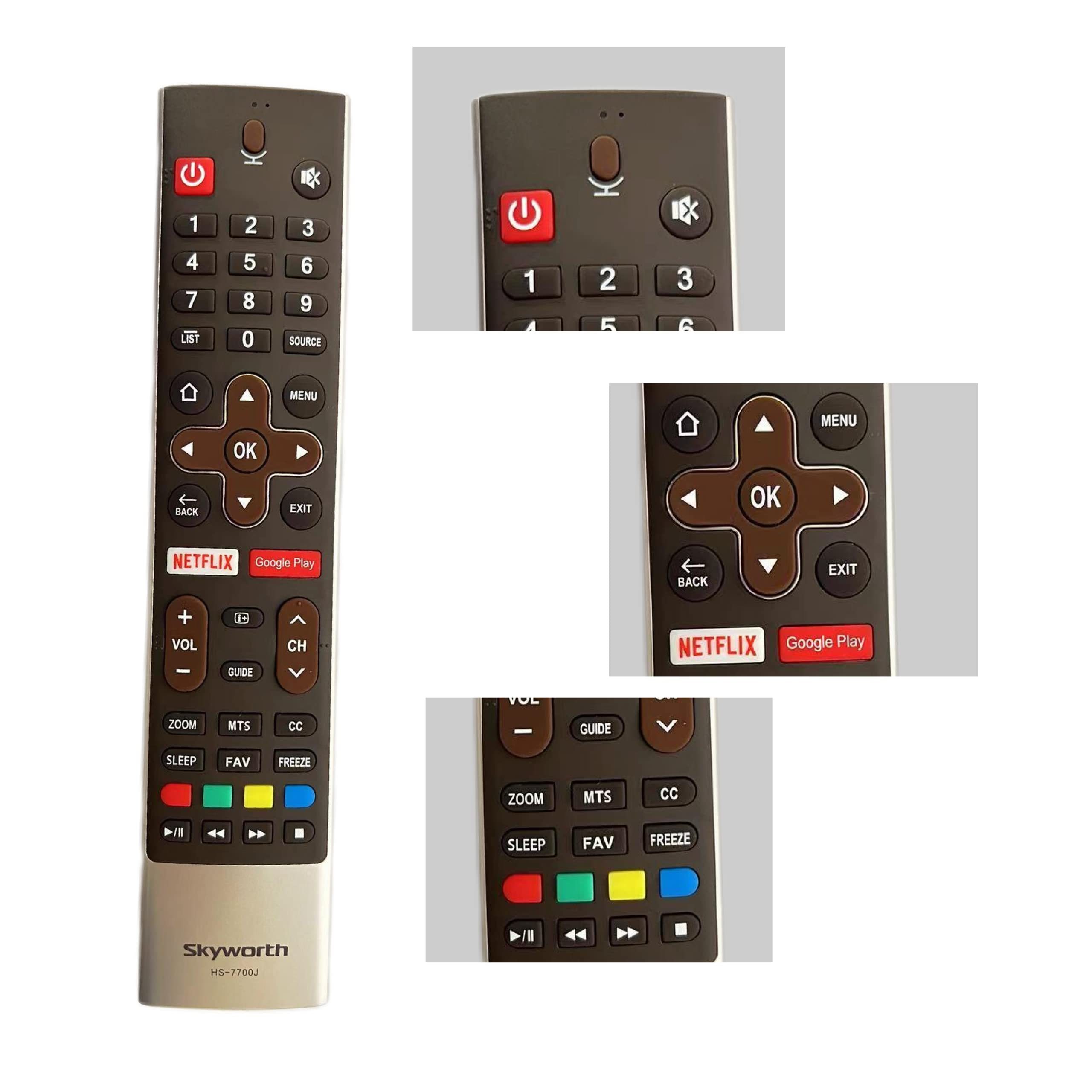 SKYWORTH ANDROID SMART TV ASSISTANT PLAY NETFLIX REMOTE CONTROL