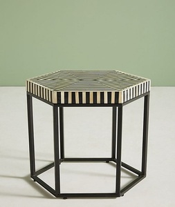 Console en incrustation d'os, qualité unique, salon, tabouret en incrustation d'os, tabourets décoratifs de bureau, faits à la main pour la décoration de la maison - Product Image 1