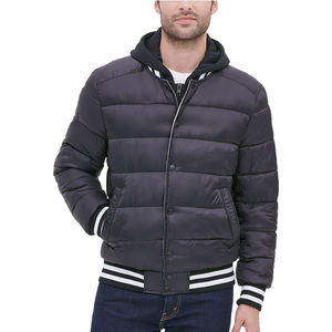 Vestes matelassées pour hommes, design personnalisé pour la saison hivernale, tissu chaud, coupe-vent, veste matelassée pour hommes - Product Image 5