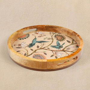 Elegante Bandeja de Madera Esmaltada para Servir, Solución para la Presentación de Alimentos - Product Image 1