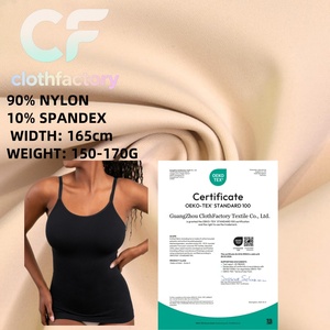 Vải chất lượng cao 90% nylon 10% spandex, 155G, mềm mại, thoáng khí, co giãn, dành cho đồ định hình và bodysuit nữ - Product Image 1