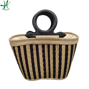 Sac en herbe de mer fait à la main Fabriqué au Vietnam/ Sac à main quotidien pour femmes avec doublure intérieure - Product Image 6