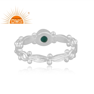 Best Selling Fine Sterling Silver Natural Arizona <b>Turquoise</b> Gemstone Statement Ring Custom Jewelry Manufacturer - Product Image 4