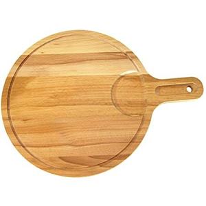 Tabla de cortar de madera redonda personalizada, nueva tabla de cortar de queso con mango, de STAR CRAFTS INDIA - Product Image 4