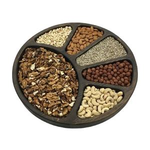 Bol à Fruits secs moderne pour maison hôtel Restaurant ustensiles de cuisine vaisselle dattes bol de couleur noire bol en bois naturel fini table - Product Image 1