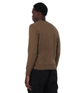 สเวตเตอร์ลำลองกันหดของผู้ชายเสื้อสวมหัวโอเวอร์ไซส์ผ้าฟลีซผ้าฝ้าย100% มีโลโก้ด้านหน้า - Product Image 2