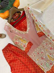 Nuevo Diseño Tradicional de Salwar Kameez para Fiestas de Verano e Invierno, Bordado con Lentejuelas, Calidad Premium, Secado Rápido, Sin Arrugas, Corte Ajustado - Product Image 3
