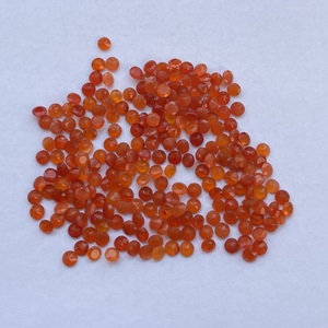 4 มม.6 มม.8 มม.สีส้มธรรมชาติ Carnelian ด้านกลมหลวมอัญมณีแหวนกึ่งมีค่าเครื่องประดับขายส่งการตั้งค่าราคา - Product Image 3