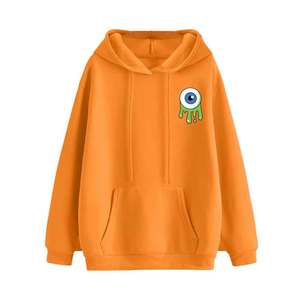 เสื้อมีฮู้ดแบบสวมหัวผ้าเทอร์รี่สีส้ม2024สำหรับผู้ชายเสื้อผ้าสไตล์ฝรั่งเศสระบายอากาศได้ไซส์ใหญ่ - Product Image 4