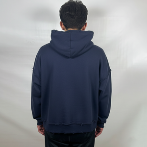 เสื้อฮู้ดดี้ผู้ชายผ้าฝ้าย 100% แบบใหม่ขายส่งจากโรงงานโดยตรง ออกแบบเองได้ สวมใส่สบายในฤดูหนาว ทรงโอเวอร์ไซส์ สีพื้น เรียบง่าย - Product Image 6