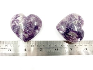Cœur en Lepidolite Poli en Forme de Mini Cœur, Pierre Précieuse Religieuse, Idéal pour la Méditation et la Décoration de Mariage - Vente Chaude - Product Image 3