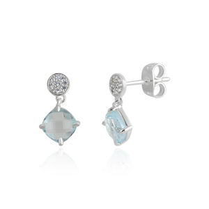 Bijoux fins personnalisés Boucles d'oreilles en argent sterling 925 avec pierres précieuses en labradorite naturelle - Product Image 6