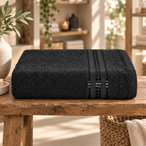 ผ้าขนหนูอาบน้ำ Maison Charlo Daily 100% ผ้าฝ้าย ขนาด 65x125 ซม. 260 GSM น้ำหนักเบา ซึมซับน้ำได้ดีเยี่ยม ผ้าขนหนูสำหรับใช้ในห้องน้ำทุกวัน แบรนด์ส่วนตัว - Product Image 3