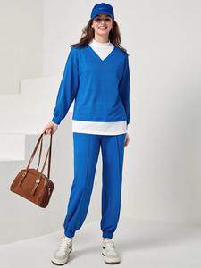 Survêtement personnalisé OEM pour femmes 2 pièces tenues décontractées survêtement grande taille pour femmes survêtement jogging pull survêtement pour femmes - Product Image 6