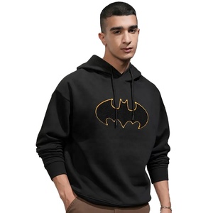 New Arrival Men's Custom Embroidery Hoodies <b>Winter</b> Thick Cotton Sweatshirts with Solid Pattern and Hooded Collar - Product Image 2