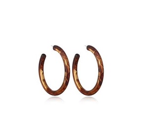 Pendientes de resina epoxi personalizados, diseño moderno para regalo, compromiso de lujo, joyería de moda, pendientes de aro de resina de alta calidad - Product Image 4