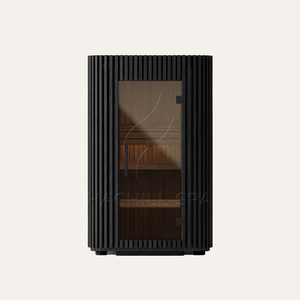 Nueva <span class=keywords><strong>Sauna</strong></span> Tradicional para 2 Personas, para Exteriores, con Asientos Reclinables, para Jardín, con Sistema de Ventilación Optimizado, Redonda - Product Image 2